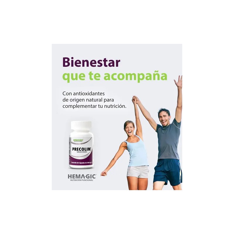 Suplemento en cápsula Hemagic Minerales/Vitaminas de PRECOLIM x 30g