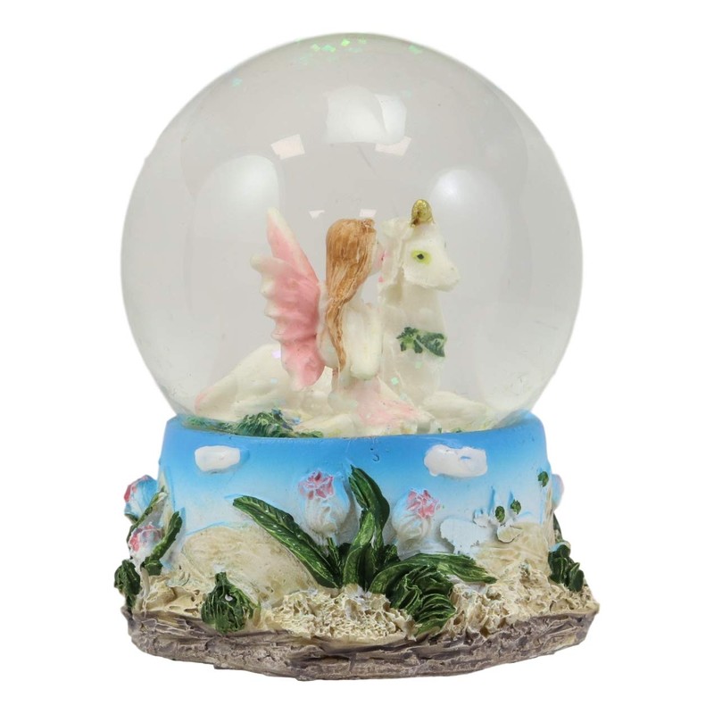 Ebros Set of 4 Fantasy Pixie Fairies with Unicorns Miniature