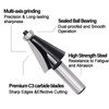SICWOOD Chamfer Router Bit 1/2 Shank, 15° Degree Carbide 2-Flute