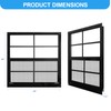 NeatiEase 2 Pack Shed Window with Black Frame, 24 x