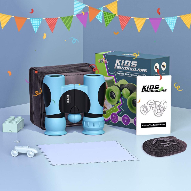 LetsGO toyz 2020 Binoculars for Children, 8 x 21, Christmas