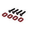 Traxxas BCS Aluminum Red-Anodized Washers Motor Mount (4 Pack), 4