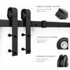 SMARTSTANDARD 6.8FT Barn Door Hardware Kit, Sliding Barn Door Track