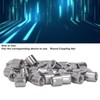50Pcs Coupling Nut Round M4 Stainless Steel Rod Connector Nut