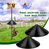 Squirrel Proof Baffle for Protecting Outside Pole Bird Feeders and