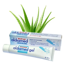 aldiamed aldiamed Mouth Gel 50g for Dry Mouth, Intensive Moisturising Gel for Long-Lasting Care of Dry Mouth, Relieves Sore, Sensitive Mouths, and Provides Comfort at Night.
