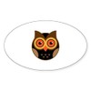 CafePress Wise Owl Sticker Oval Car Bumper Sticker