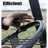 Vaygway Universal Fit Vehicle Steering Wheel Suicide Spinner Knob- Black