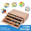 Falling in Art 4 Drawer Artist Supply Storage Box, Wooden