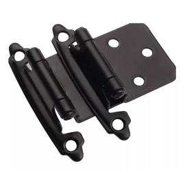 LIZOFERTAS Bisagra Americana Bisagra De Parche 60 Piezas Negro Mate