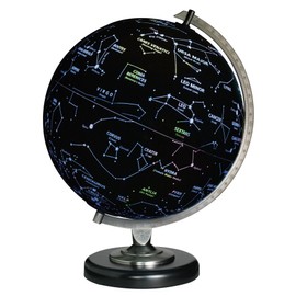 Replogle Day/Night Illuminated Globe, 12 Inches Political map on Outside and Constellations on Inside, Made in USA