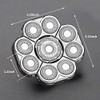 "Cabezal de afeitadora eléctrica de 9 cuchillas para hombre, cabezales