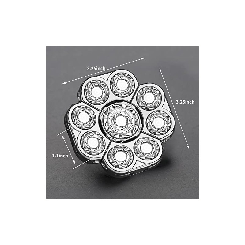 "Cabezal de afeitadora eléctrica de 9 cuchillas para hombre, cabezales