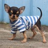 LOPHIPETS 100% Breathable Cotton Striped Dog Tee Shirt T-Shirt for
