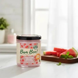 Crema Hidratante Sandía Para Cara Y Cuerpo 220g Bam Boo!