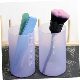 KICHOUSE 2pcs Nail Art Brush Organizer Decorative Pen Holders for Home Office Makeup Storage Multi-function Brush Holders Lightweight Portable for Clean Tidy Desks