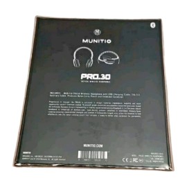 Munitio Pro30 Tactical Wireless Headphones - Brushed Black