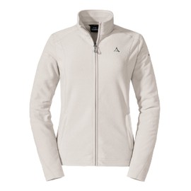 Schöffel Leona3 Women's Lightweight and Warm Fleece Jacket, Quick-Drying Outdoor Jacket Made of Tecnopile Material, Whisper White, EU 42 (UK 16)