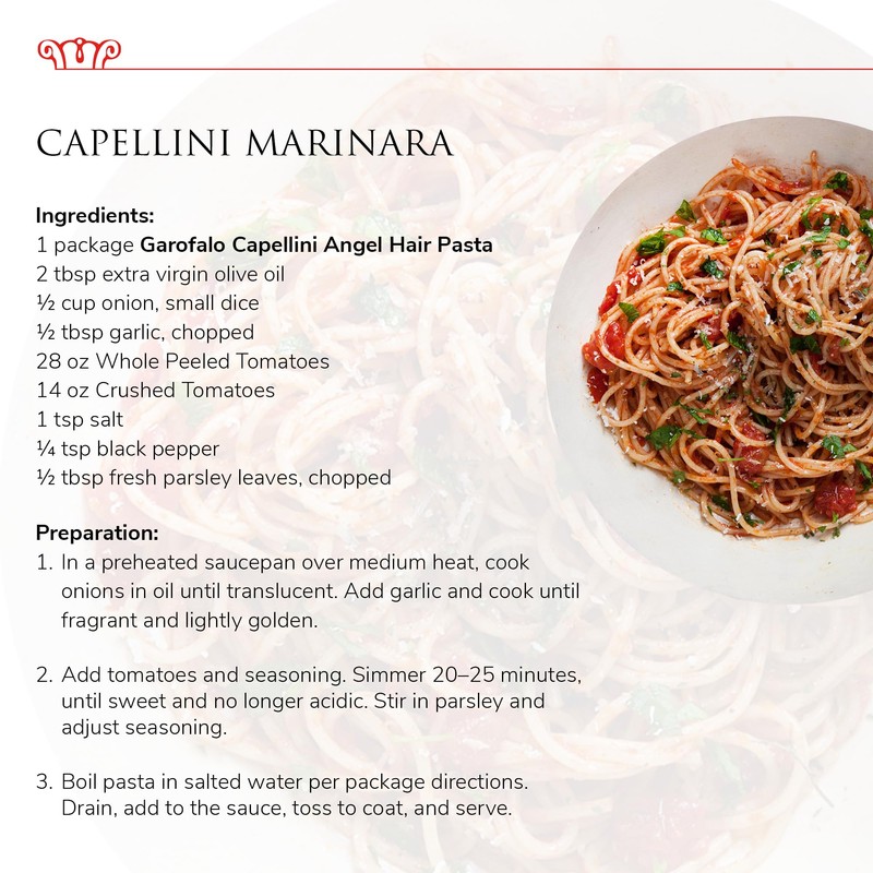 Garofalo – Premium Durum Wheat Semolina Capellini, Angel Hair Pasta,