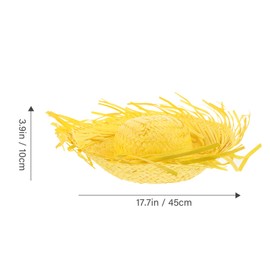 Zerodeko Beach Hat 2pcs Beachcomber Straw Hats, Hawaiian Straw Hats Summer Beach Hats Womens Hats