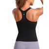 CRZ YOGA Seamless Ribbed Womens Tank Top Racerback Camisoles with