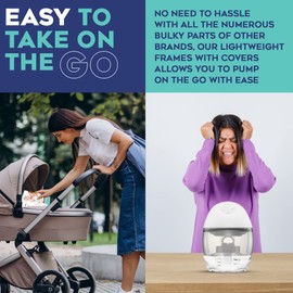 BabyBuddha Extractor de leche manual – Extractor de lactancia con una sola mano, sin cable, no requiere electricidad ni pilas, con cojín de masaje suave para mayor comodidad, silencioso, ligero, apto para lavaplatos, sin BPA