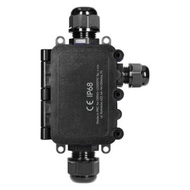 MIRATIC Waterproof Junction Box for Outdoor Use, IP68, Surface-Mounted HD Junction Box, Surface-Mounted 0.5 – 6.0 mm², Cable Junction Box, Diameter 7 – 12 mm, UV and Shock Resistant IK09 (4 Way: 2 x