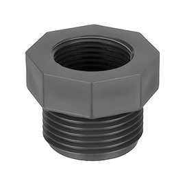 REKUBIK PVC-U Reducer Short Male Thread x Internal Thread Size 1 1/2 Inch Male x 1 1/4 Inch Female