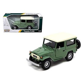 Motormax 79323FGR FJ40 Toyota Diecast Model Car for 1-24 Scale, Medium Green