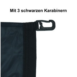 FC Nuremberg FCN Hoisting Flag 140 x 90 cm with Black Carabiners I Red/Black I Original Product - Flag Club