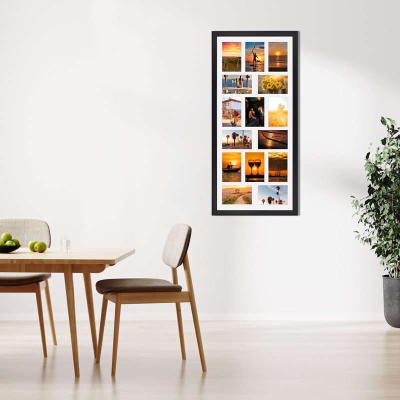 MEBRUDY 4x6 Collage Picture Frames with 15 Openings, 2 Pack
