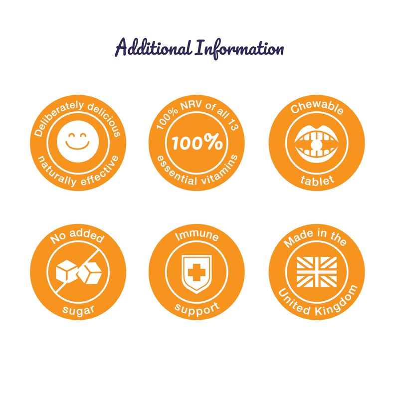 Proven Multivitamins - 60 Chewable Tablets for Adults - Orange