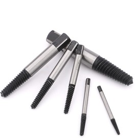 6-Piece Left Extractor Set, M3-M25, Screw Extractor Set, Professional Extractor Set, Screw Extractor Kit for Damaged Screws, Pipes