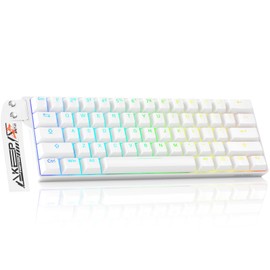 DAREU EK60 HE 60% Mechanical Gaming Keyboard, Hall Effect Magnetic Switch Hot Swappable,Adjustable Actuation Rapid Trigger Mode, 8000Hz Polling Rate, SOCD,Compact RGB Backlit Wired Keyboard for Mac/PC
