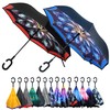 Parquet 2-Pack Double Layer Inverted Umbrellas - Galaxy Flower Shaped