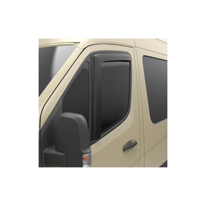 EGR 68701 Tape-on Window Visors Front Set Only, Smooth Smoke