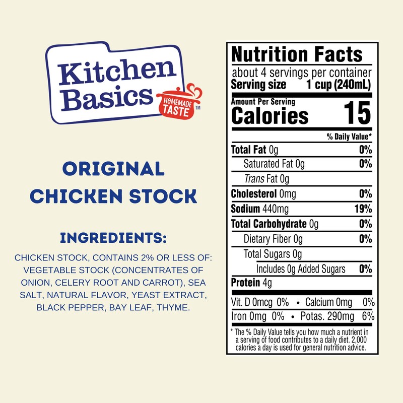 Kitchen Basics Original Chicken Stock, 32 oz (Pack of 12)