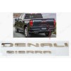 GMC 2pc Chrome Rear DENALI Sierra Emblems Letter GMC Sierra