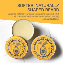 Seven Potions Beard Wax for Men — Medium Hold Styling Wax to Shape And Nourish Your Beard — All-Natural, Vegan, Cruelty Free — Woodland Harmony (30 ml)