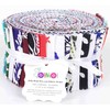 Soimoi 40Pcs Block Print Cotton Precut Fabrics for Quilting Craft