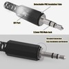 Ancable Replacement 4-Pack TRS Male Plug 3 Pole 1/8" 3.5mm