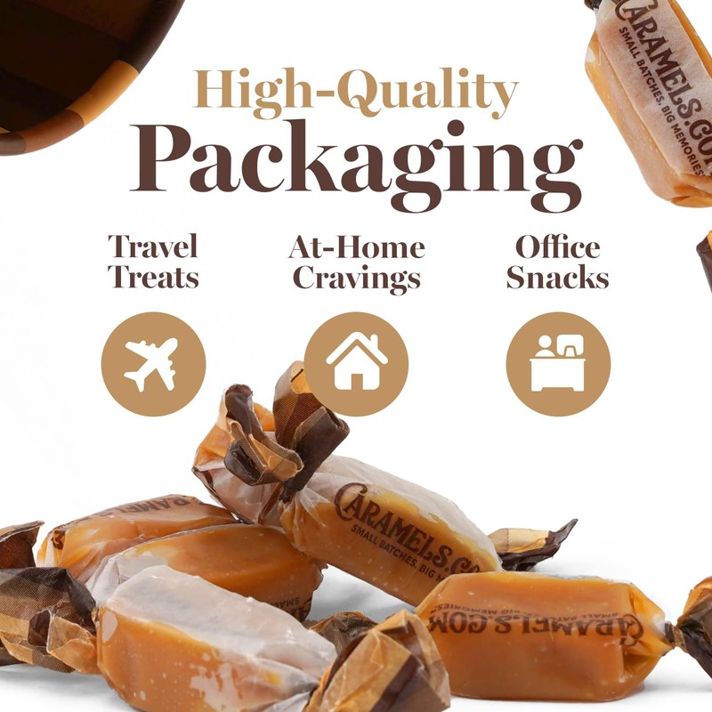 Caramels.com | Candy Gift Box | Individually Wrapped Sea Salt