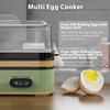 Evoloop Rapid Egg Cooker Electric 6 Eggs Capacity, Soft, Medium,