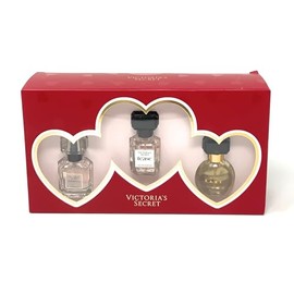 Victoria's Secret Deluxe Mini Fragrance Trio Gift Set Eau De Parfum Bombshell, Tease, Bare each .25 fl oz