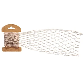 Fishing Net Ribbon, Approx. 100 x 13 cm, Natural