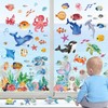 wondever Ocean Animal Cartoon Sea Life Window Clings Under The