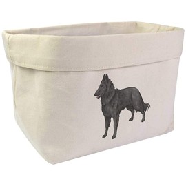 Azeeda Large 'Belgian Shepherd Dog' Canvas Organiser/Storage Bag (OR00017280)