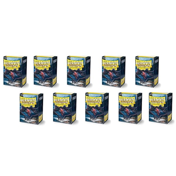Dragon Shield Brand, Matte Black Sleeves [10 packs of 100