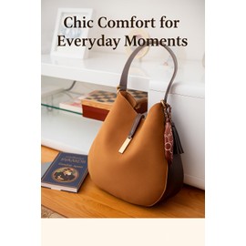 Shoulder Hobo Bag for Women-Soft Suede Tote Purse with Keychain-Work& Travel Handbag 2025