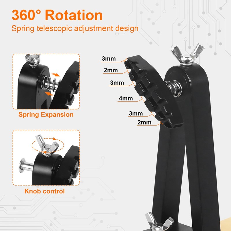 EOOKU Circuit Board Holder Helping Hands with Heavy Base for